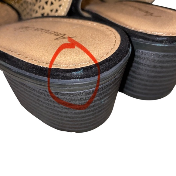 American Eagle Outfitters Black Open-Toe Block Heel Sandals - Picture 13 of 13